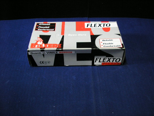 Guanti Flexto vinil.pz.10 tg.L