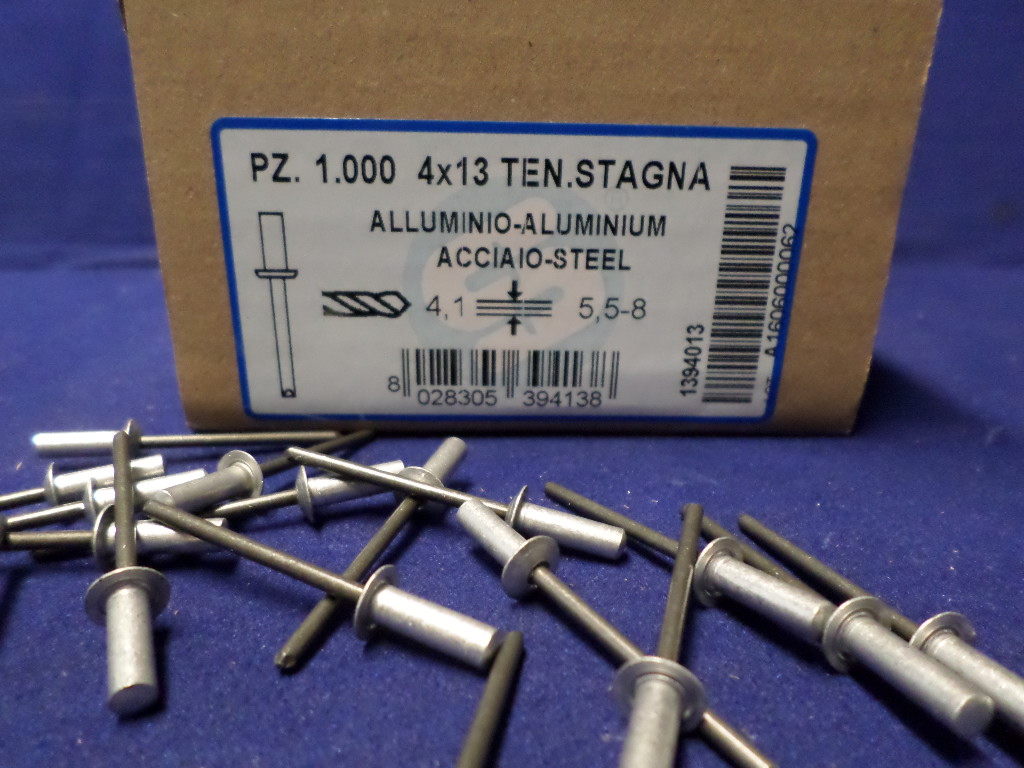 Rivetti all.te.sta.4x13 pz.500